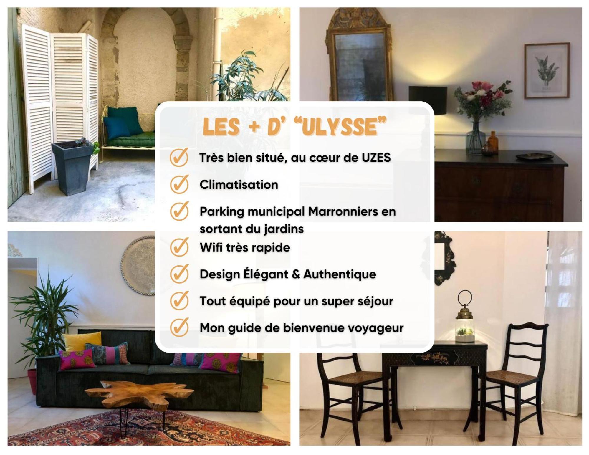 Ulysse, Spacieux Au Centre Historique D'uzes En Rez-de-chaussee Avec Exterieur, Proche Parking Des Marroniers Apartamento